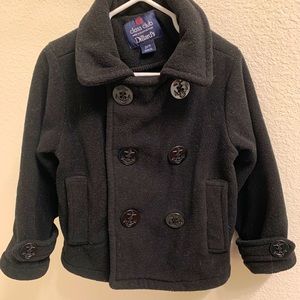 2T/3T Toddler Boys Peacoat (Black)